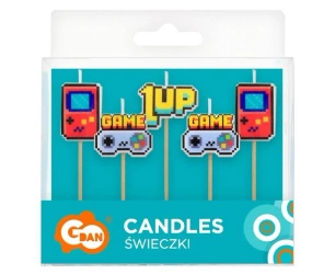 Świeczki pikery Game On 5szt - Godan