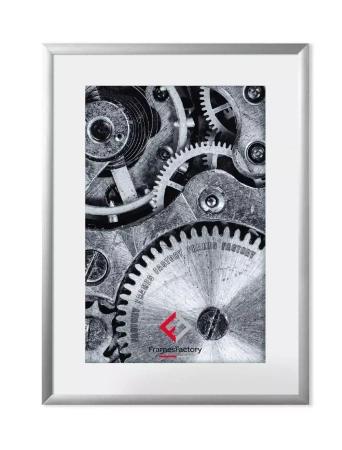 Ramka aluminiowa z plexi 24x30 cm, srebrna