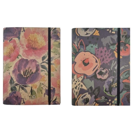 Teczka A4 skrzydłowa z gumką Passion Flowers MIX - Ziemia Obiecana