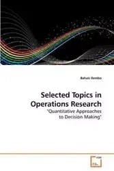 Selected Topics in Operations Research - Ilembo Bahati