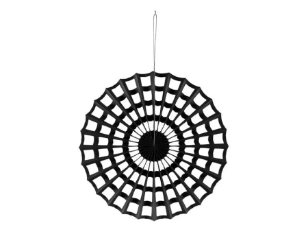 Rozeta dekoracyjna Pajęczyna czarny 50cm - PartyDeco
