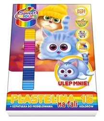 Plastelina na fali 16 kolorów - Sweet colours