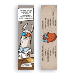 Zakładka kartonowa - Serce literackie - Molom