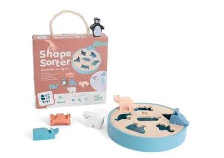 Drewniany sorter Zwierzęta Arktyki - BS Toys