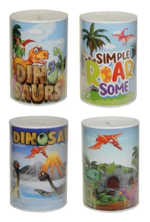 Skarbonka z motywem dinozaurów MIX - SWEDE