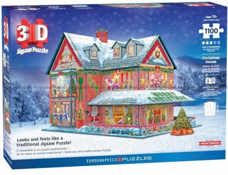 Puzzle 1100 3D Christmas House 9910-5817 - Eurographics