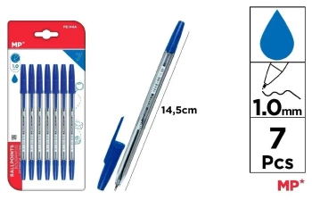 Długopis niebieski 1.0mm 7szt - MP Main Paper