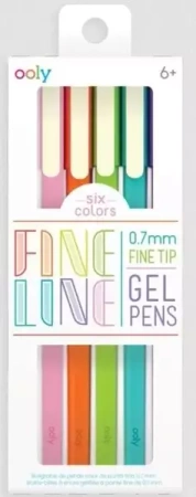 Długopisy żelowe Fine Line 6szt - ooly