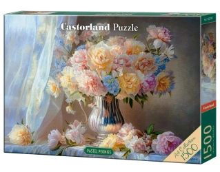 Puzzle 1500 Pastel Peonies CASTOR - Castorland