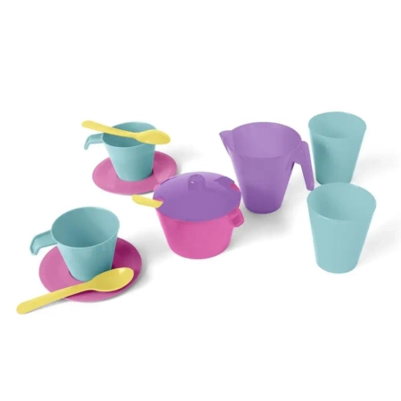 Zestaw naczyń 12el różowy - WADER