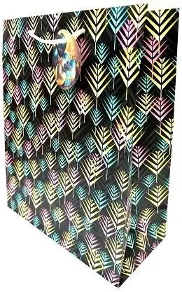 Torebka ozdobna matowa 26x32x12cm palmy GB23147 - Fresh