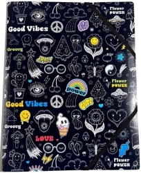Teczka A4+ plastikowa z gumką Good Vibes - Fresh