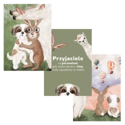 Plakaty A4 Przyjaźń 3szt - Neverending store Anna Załęcka