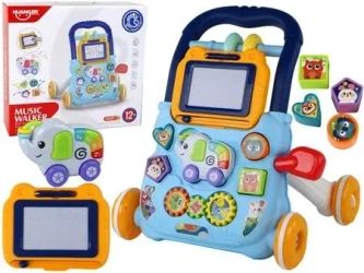 Pchacz interaktywny niebieski - Leantoys