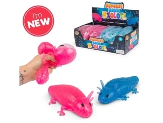 Gniotek axolotl z kuleczkami MIX - One for Fun