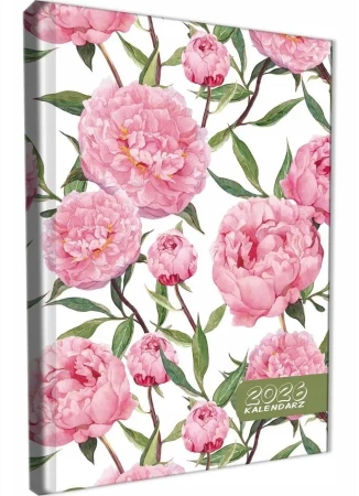 Kalendarz 2026 A5 dzienny sb/nd osobno Peonie - EV-Corp