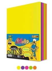 Papier ksero A4 75g 5 kolorów 500 arkuszy neon - Alfa Pastello