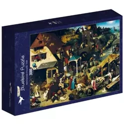 Puzzle 3000 Przysłowia, Piotr Brueghel, 1559 - Bluebird Puzzle