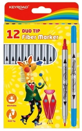 Flamastry Duo 12szt - Keyroad