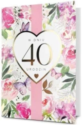 Karnet B6 Urodziny 40 - Pan Dragon