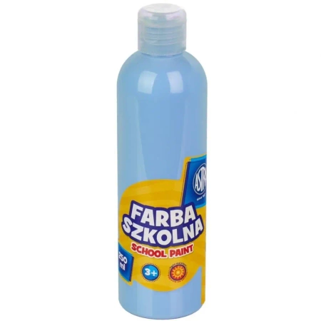 Farba szkolna naturalna tempera Astra 250 ml błękitna - ASTRA art-pap