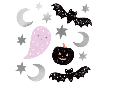 Naklejki na ścianę na Halloween PartyDeco 4 sztuki - PartyDeco