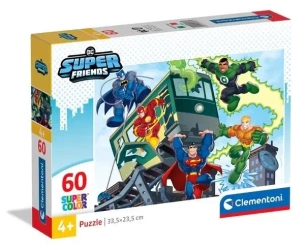 Puzzle 60 Super Kolor DC Superfriends - Clementoni