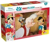 Puzzle podłogowe dwustronne Maxi 24 Disney Classics - Lisciani