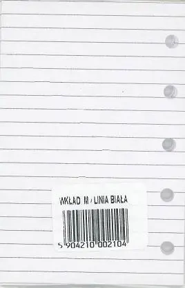 Wkład do organizera M Linia biała ANTRA