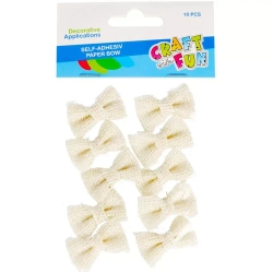 Ozdoba Dekoracyjna Materiałowa Samoprzylepna Kokardki 3,5 cm Craft with Fun 479992