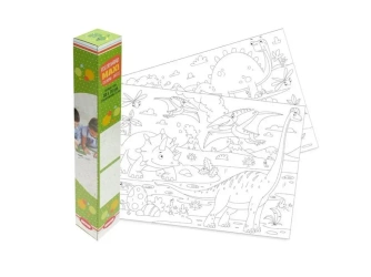 Kolorowanka podłogowa 50x70cm Dinozaur - Beniamin