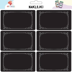 Naklejki na przetwory i przyprawy Czarne - All4Kids