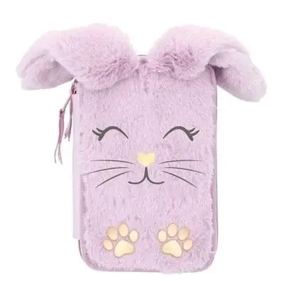 Piórnik potrójny z wyp Astrabag Fluffy Bunny ASTRA - ASTRA papiernicze