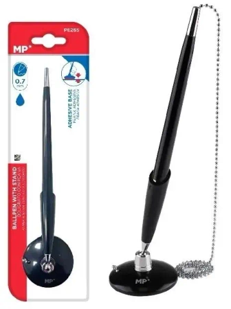 Długopis recepcyjny ze stojakiem niebieski - MP Main Paper