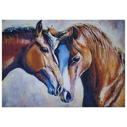 Mozaika diamentowa 5D - Konie 40x30cm - Titanum