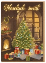 Karnet Boże Narodzenie - Choinka / Wesołych świąt