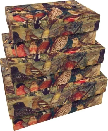 Pudełka ozdobne Ptaki 3szt - Skona Ting