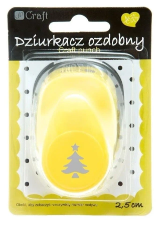 Dziurkacz ozdobny 2,5cm choinka MIX - Dalprint