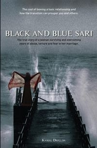 Black and Blue Sari - Dhillon Kamal K