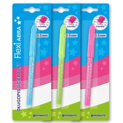 Długopis ścieralny Flexi Abra PENMATE kolor na blistrze 1 szt. mix