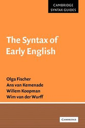 The Syntax of Early English - Olga Fischer