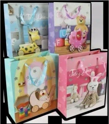 Torebka prezentowa 30x39x12cm MIX - Kalpol