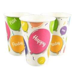 Kubki papierowe Happy Balloons! 8szt - Arpex