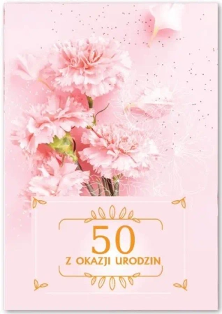 Kartka okolicznościowa Urodziny 50 - Trend