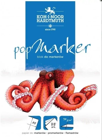 Blok popmarker A4 25 kartek 70G. - Koh-I-Noor