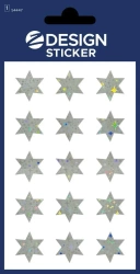 Naklejki foliowe - srebrne gwiazdki - Zdesign