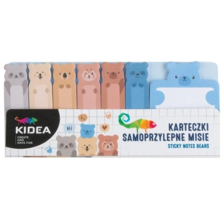Karteczki samoprzylepne Misie KIDEA - DERFORM