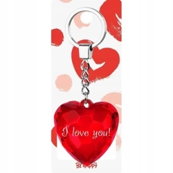 Brelok serce - I love you! - Be-Happy Gifts