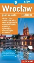 Wrocław plus 8 - plan miasta - Praca zbiorowa