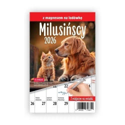Kalendarz 2026 A5 miesięczny na lodówkę - O-press